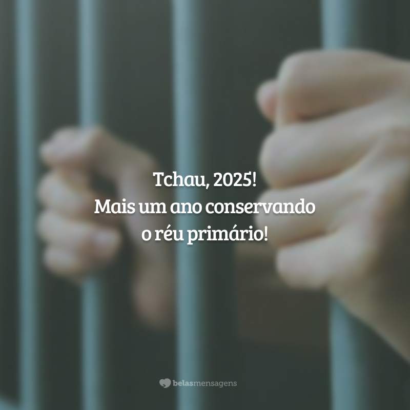 Tchau, 2025! Mais um ano conservando o réu primário!