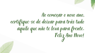 Recomendações para o novo ano