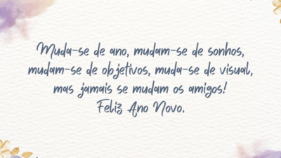 Muda-se de ano, mas não de amigos