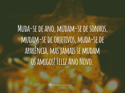 Muda-se de ano, mas não de amigos