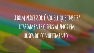 O bom professor