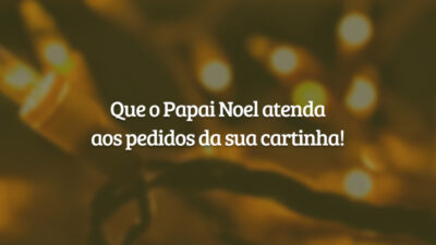 Que o Papai Noel atenda aos pedidos da sua cartinha!