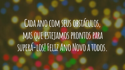 Cada ano com seus obstáculos, mas que estejamos prontos para superá-los! Feliz&hellip;