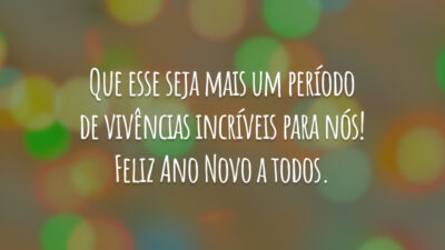 Que esse seja mais um período de vivências incríveis para nós! Feliz&hellip;