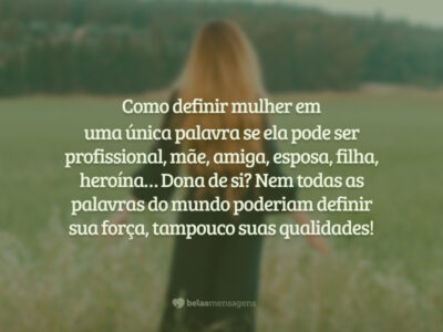 Como definir mulher?