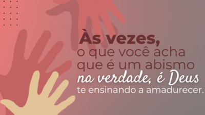 Às vezes, o que você acha que é um abismo, na verdade&hellip;