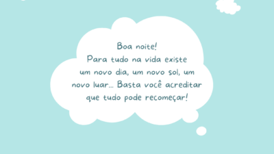 Boa noite! Para tudo na vida existe um novo dia, um novo&hellip;
