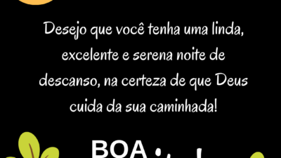 Tenha uma excelente noite