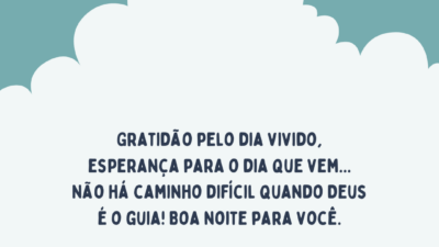 Gratidão pelo dia vivido, esperança para o dia que vem... Não há&hellip;