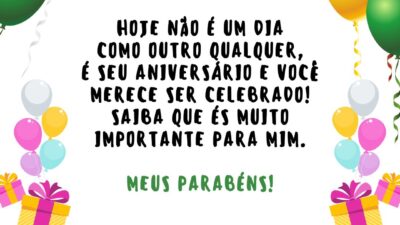 Hoje não é um dia como outro qualquer, é seu aniversário e&hellip;