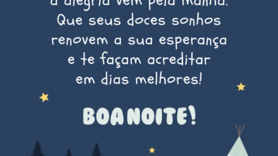 A alegria vem pela manhã