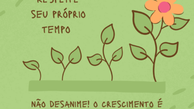 Não desanime, o crescimento é um processo lento para que os resultados&hellip;