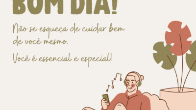 Bom dia! Não se esqueça de cuidar bem você mesmo. Você é&hellip;