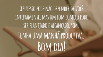 Manhã produtiva