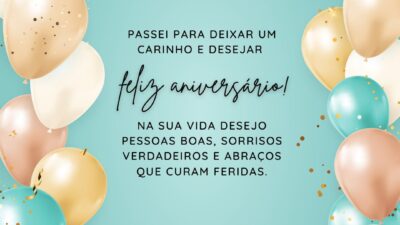 Passei para deixar um carinho e desejar feliz aniversário! Na sua vida&hellip;