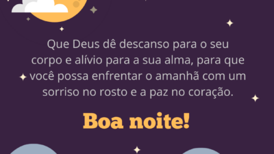 Descanso e alívio em sua noite