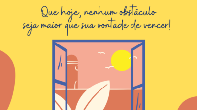 Bom dia! Que hoje, nenhum obstáculo seja maior que sua vontade de&hellip;