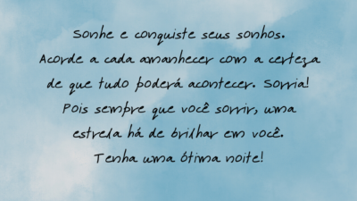 Sonhe e conquiste seus sonhos. Acorde a cada amanhecer com a certeza&hellip;