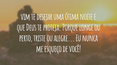 Desejar uma ótima noite