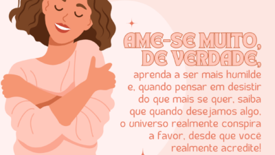 Ame-se muito e de verdade
