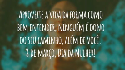 Aproveite a vida da forma como bem entender, ninguém é dono do&hellip;