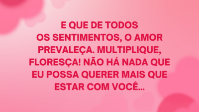Que o amor prevaleça