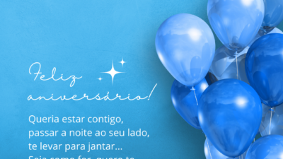 Felicitações para amor distante