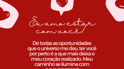 Eu amo estar com você