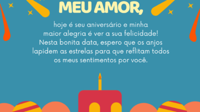 Para meu marido, feliz aniversário!