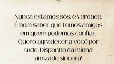 Quero agradecer você por tudo