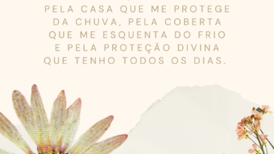Agradecimento ao Senhor
