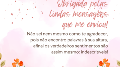 Obrigada, minha querida amiga