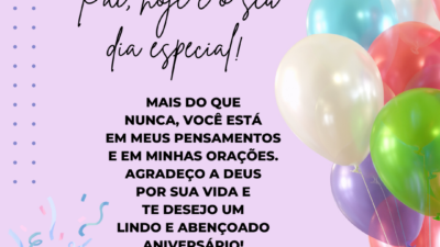 Pai, hoje é o seu dia especial