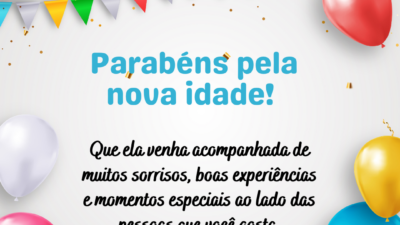 Parabéns pela nova idade