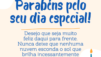 Para você, meu parabéns!