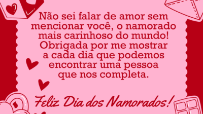 Para meu querido namorado