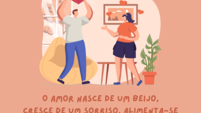 O amor nasce de um beijo, cresce de um sorriso, alimenta-se de&hellip;