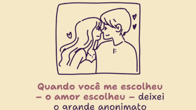 Quando você me escolheu – o amor escolheu – deixei o grande&hellip;