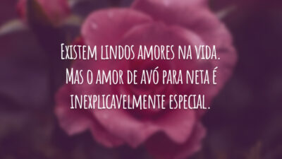 Existem lindos amores na vida. Mas o amor de avó para neta é inexplicavelmente especial.