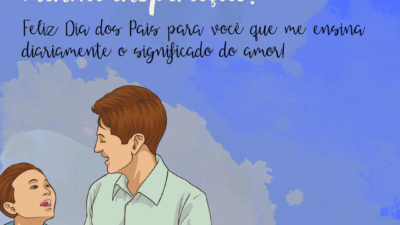 Meu exemplo de vida, minha inspiração. Espero um dia poder retribuir tudo que você faz por mim e por nossos filhos. Feliz Dia dos Pais, meu marido perfeito, companheiro de caminhada!