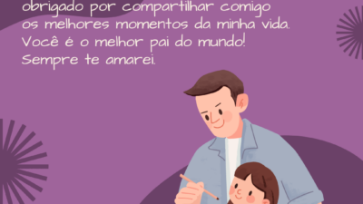 Pai, obrigado por compartilhar comigo os melhores momentos da minha vida. Você&hellip;