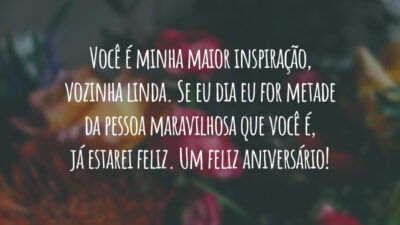Você é minha maior inspiração, vozinha linda. Se eu dia eu for metade da pessoa maravilhosa que você é, já estarei feliz. Um feliz aniversário!