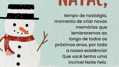 Natal, tempo de nostalgia!