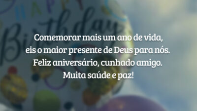 Comemorar mais um ano de vida, eis o maior presente de Deus para nós. Feliz aniversário, cunhado amigo. Muita saúde e paz!
