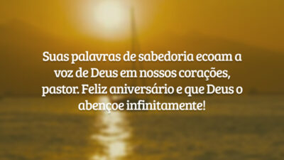 Suas palavras de sabedoria ecoam a voz de Deus em nossos corações, pastor. Feliz aniversário e que Deus o abençoe infinitamente!