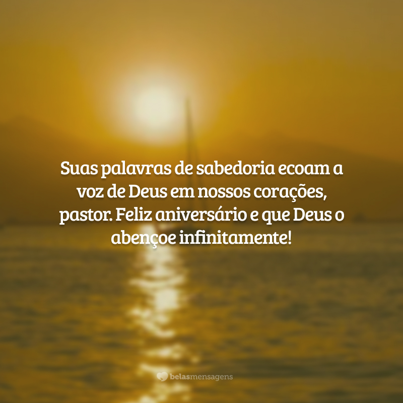 Suas palavras de sabedoria ecoam a voz de Deus em nossos corações, pastor. Feliz aniversário e que Deus o abençoe infinitamente!